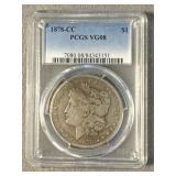 VG08 1878 CC Morgan Silver Dollar