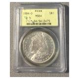 MS64 1884-O Morgan Silver Dollar