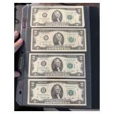 8 Two Dollar Bills