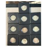 10 Washington Proof Quarters