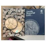 2 Penny Collector Books & Coins