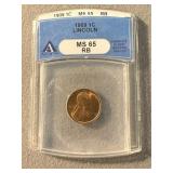 MS 65 RB 1909 Lincoln Penny