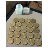 24 Presidential Golden Dollars