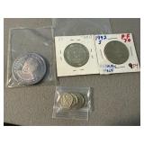 Misc Coins & a Silver Round