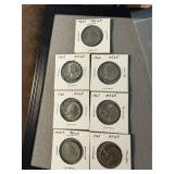 7 1960's UNC Washington Quarters