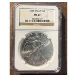 MS69 2015 American Silver Eagle Coin