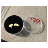 2 Gold in Quartz Mineral Specimans