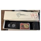 Box of Coin Holders & Loup