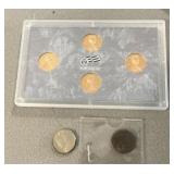 V Nickel, Buffalo Nickel & UNC Pennies