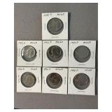 7 UNC 1990's Washington Quarters
