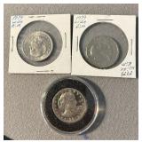 3 Susan B. Anthony $1 Dollar Coins