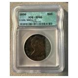EF40 1830 Capped Bust Half Dollar