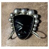 Vintage Mexican Tribal Mask Brooch
