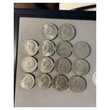 14 1970's Kennedy Halves