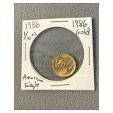 1986 $5 American Gold Eagle Coin