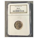 MS 62 1913 Buffalo Nickel Coin