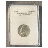 1945-P Silver War Nickel