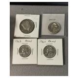 4 Silver Proof US Coins