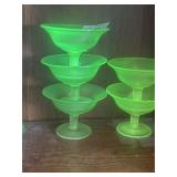 5 Stretch Glass Compotes