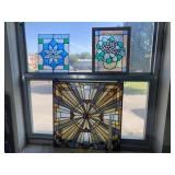 3 Pieces Stained Glass Art