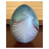 Vandermark Studio Art Glass Egg