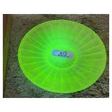 Vaseline Stretch Glass Plate