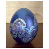 Vandermark Studio Art Glass Egg
