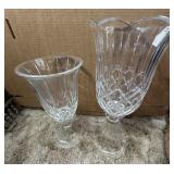 2 Pair 2 Piece Crystal Candlesticks