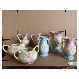 7 Pieces Assorted Hull Art Pottery