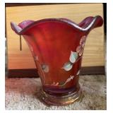 Fenton Art Glass 2 Piece Vase