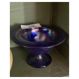 Stretch glass Compote