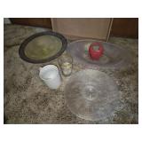 Flat of Stretch Glass & Misc.