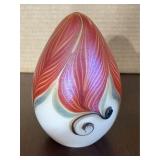 Vandermark Studio Art Glass Egg