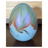Vandermark Studio Art Glass Egg