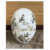 Hand Blown Art Glass Easter Egg