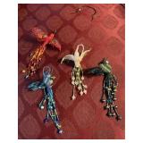 4 Beaded Hummingbirds