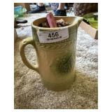 Antique Stoneware Pitcher & Unsearched Pennies