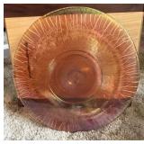 Fenton / Fenton Style Stretch Glass Cake Stand