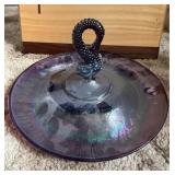 Fenton Stretch Glass Ring Tray