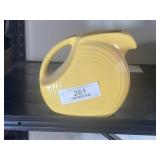 Vintage Yellow Fiesta Disc Pitcher