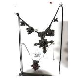 2 Antique Silver Moroccan Berber Cross Necklaces