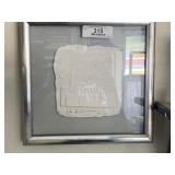 1989 John Saunders Cast Paper 'Taos Pueblo' Art