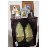 Pair of Framed Moroccan Babouche Slippers