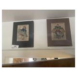 Framed Art Above Bathroom Door