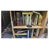 2 Shelf Book Stand & Books