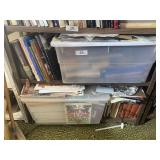 2 Shelves of Books & Misc.