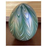 Vandermark Studio Art Glass Egg