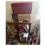 Table Stand, Books, VHS Cassette Tapes