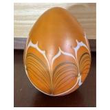 Vandermark Studio Art Glass Egg
