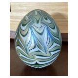 Vandermark Studio Art Glass Egg